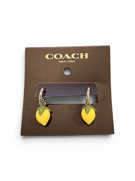 Coach Jewelry - 🍋 Coach Lemon Drop Earrings NWT  🍋